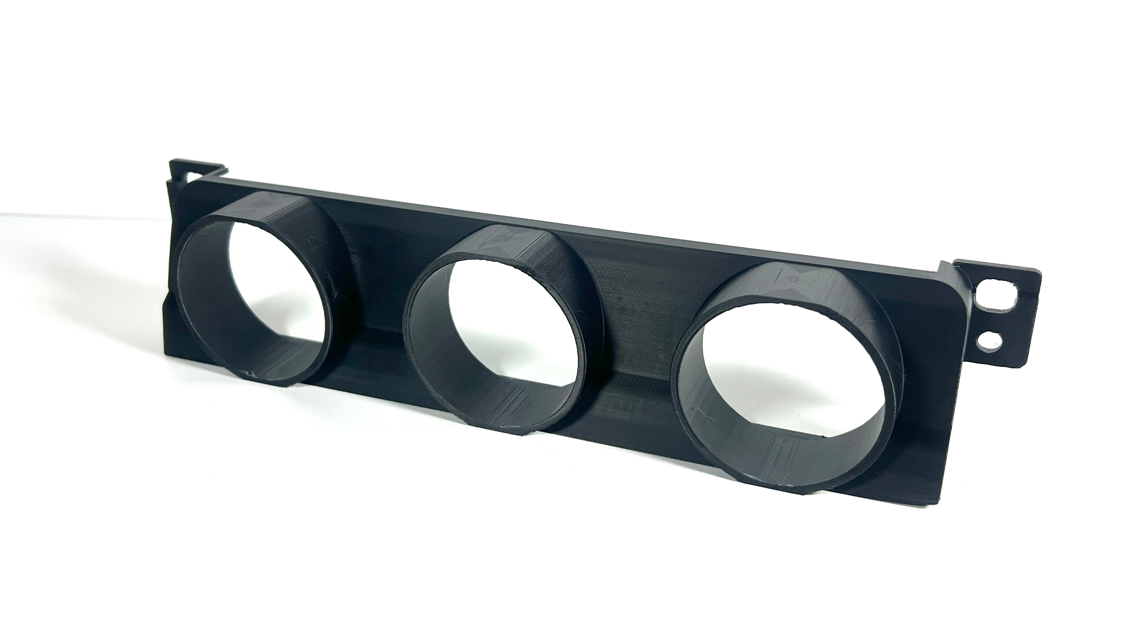 BMW E46 M3 330Ci 330i Radio Block Off & Triple 52mm Gauge Pod Holder Delete Cover Panel