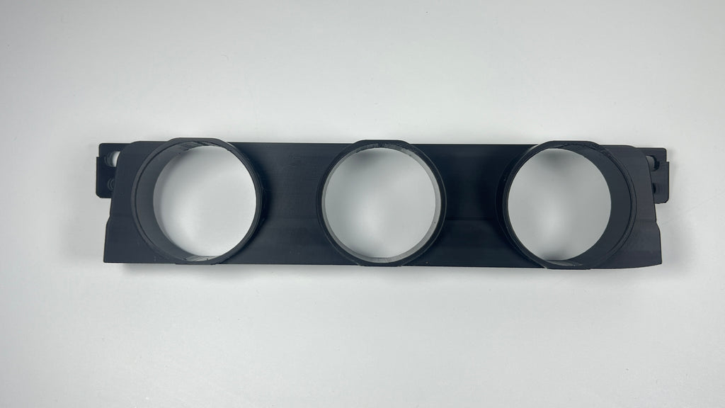 BMW E46 M3 330Ci 330i Radio Block Off & Triple 52mm Gauge Pod Holder Delete Cover Panel