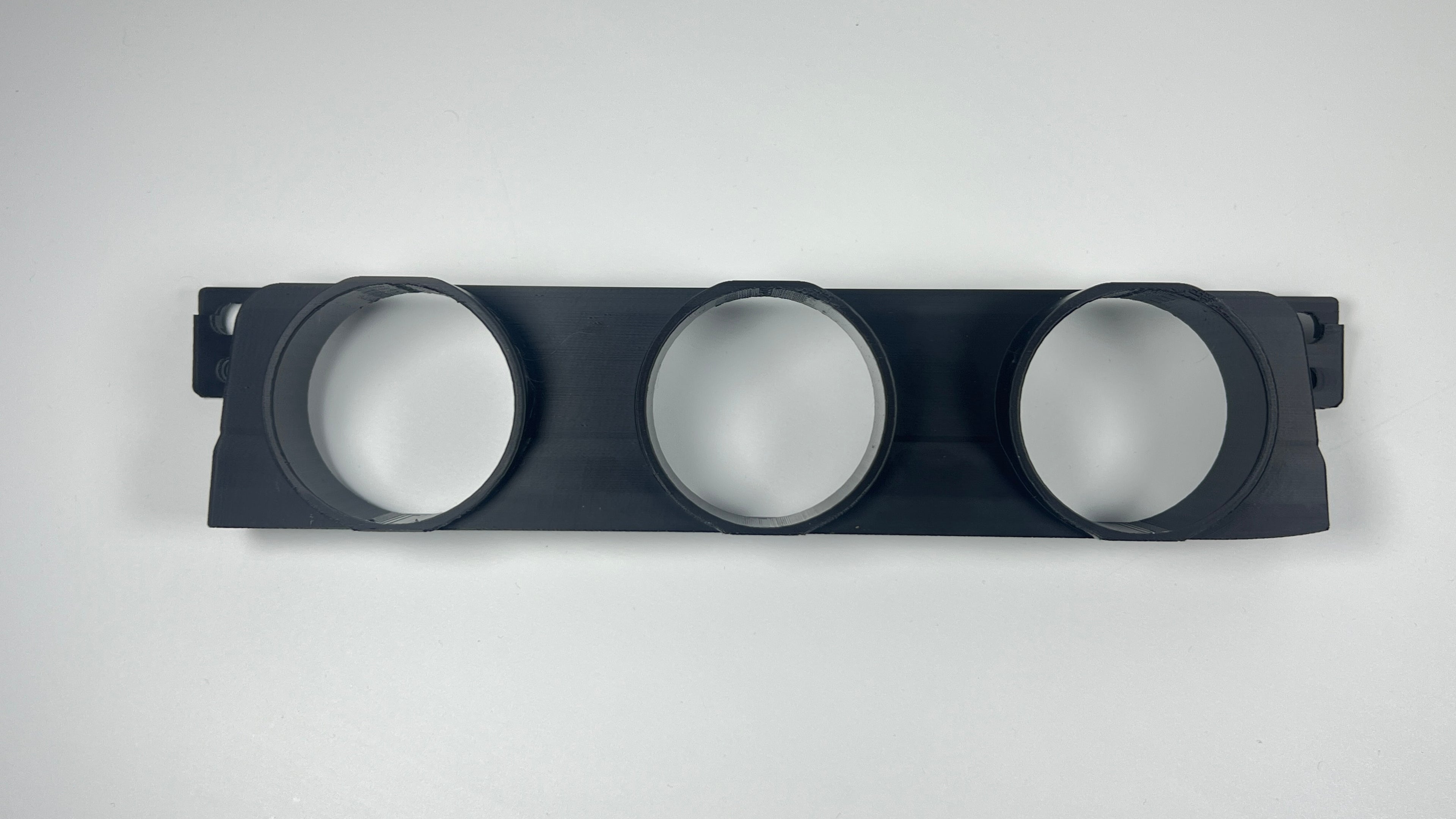BMW E46 M3 330Ci 330i Radio Block Off & Triple 52mm Gauge Pod Holder Delete Cover Panel