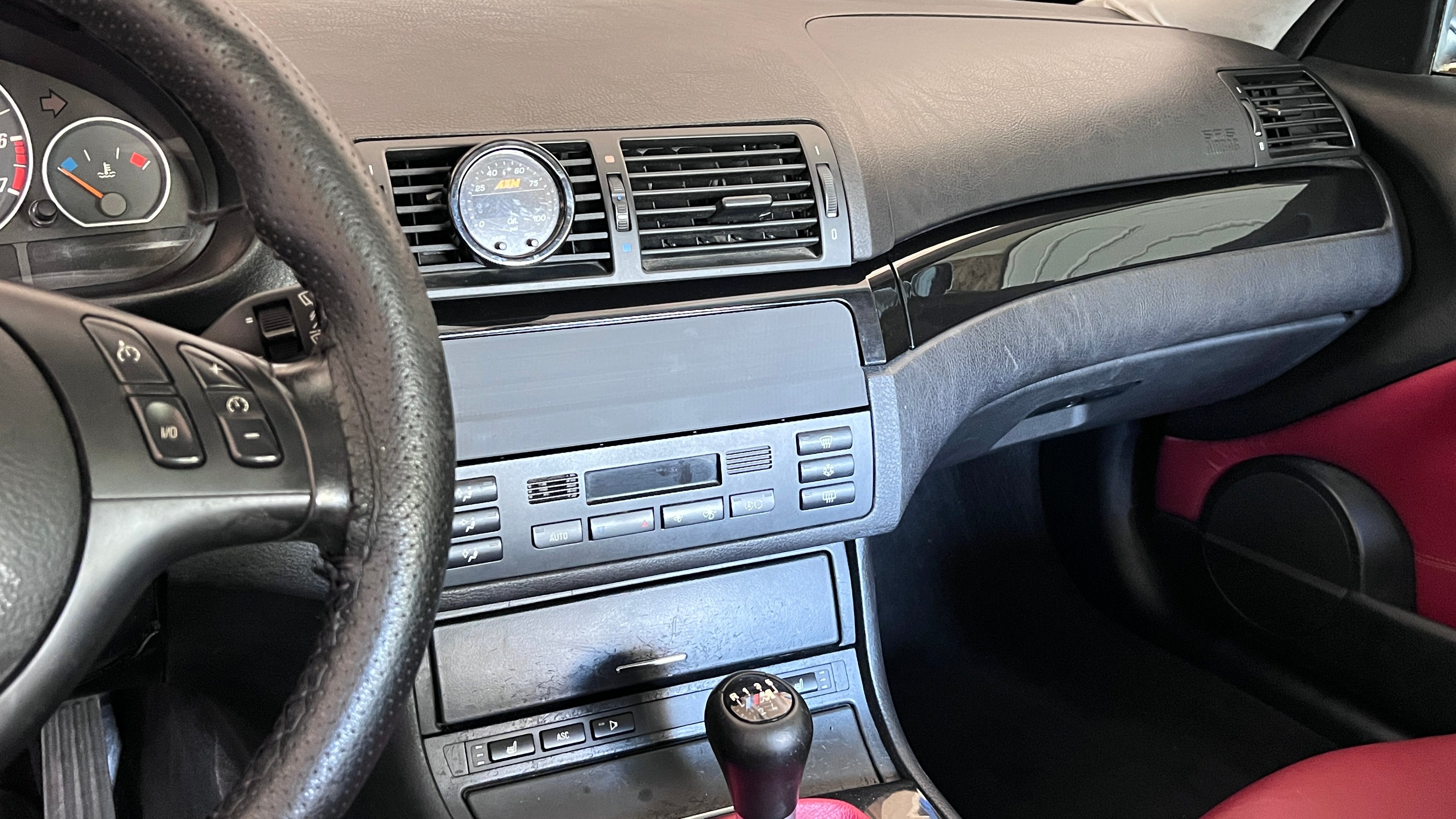 BMW E46 M3 330i 330ci Radio Block Off Delete Cover Panel