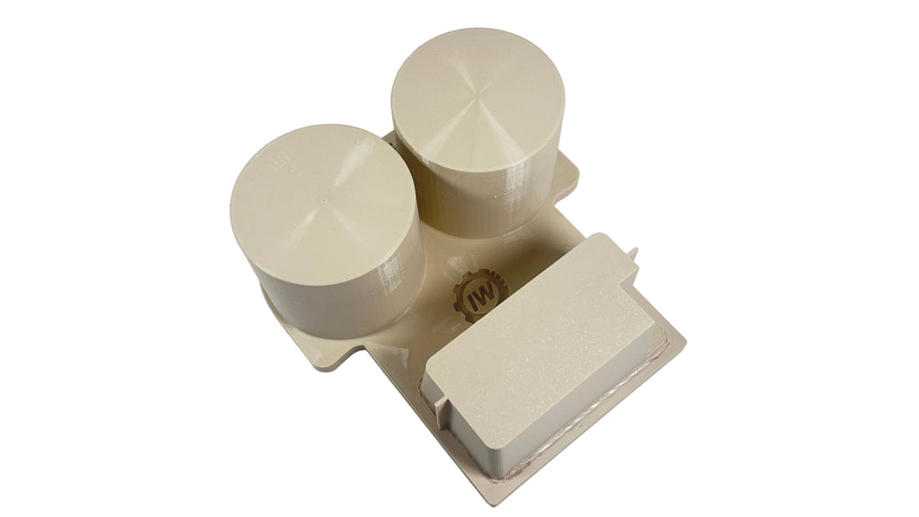 BMW E46 M3 330ci 330i Coupe Sedan Wagon Rear Large 80mm & 67mm Adjustable Cup Holder & Ashtray