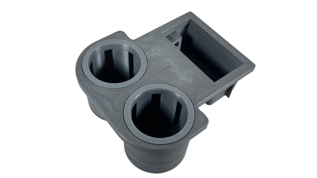 BMW E46 M3 330ci 330i Coupe Sedan Wagon Rear Large 80mm & 67mm Adjustable Cup Holder & Ashtray