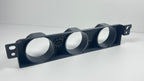 BMW E46 M3 330Ci 330i Radio Block Off & Triple 52mm Gauge Pod Holder Delete Cover Panel