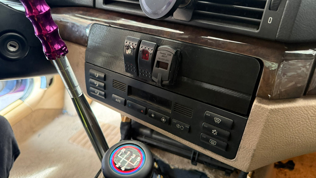 BMW E46 Radio Delete Panel — Clean Dash Block-Off | Inertia Werks