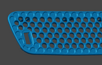 BMW E46 M3 Hood Grille - 3D Scan