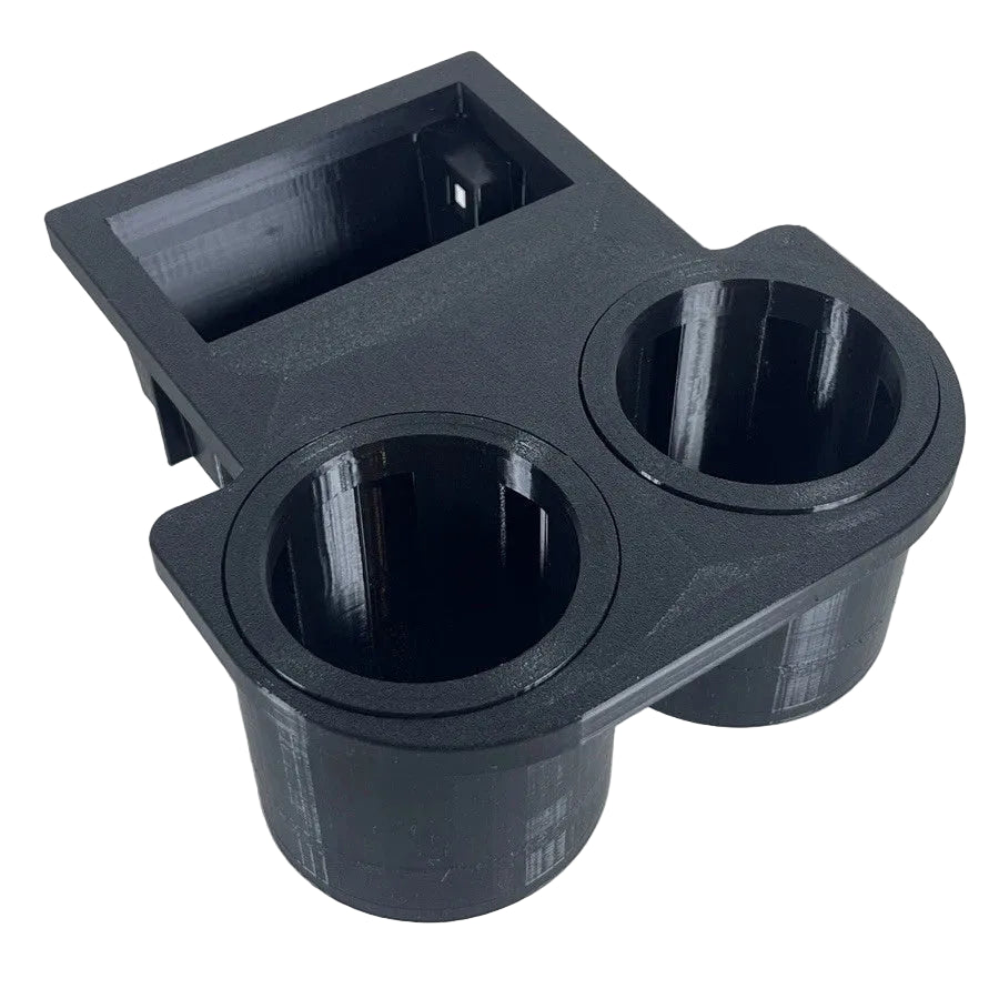 BMW E46 M3 330ci 330i Coupe Sedan Wagon Rear Large 80mm & 67mm Adjustable Cup Holder & Ashtray