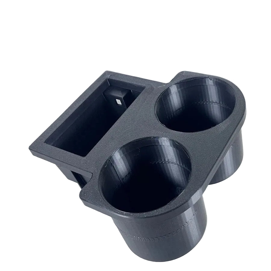 BMW E46 M3 330ci 330i Coupe Sedan Wagon Rear Large 80mm & 67mm Adjustable Cup Holder & Ashtray