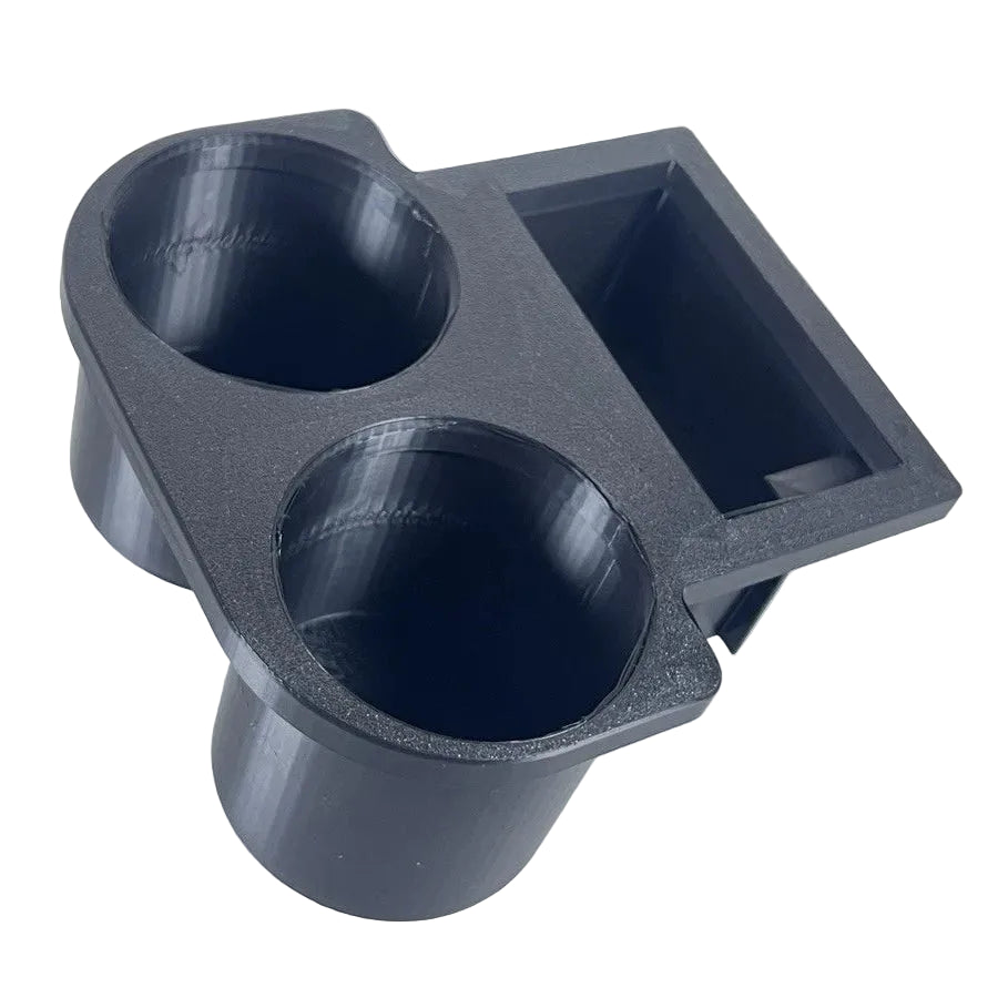BMW E46 M3 330ci 330i Coupe Sedan Wagon Rear Large 80mm & 67mm Adjustable Cup Holder & Ashtray